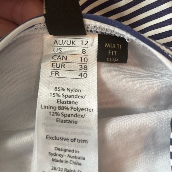 NipTuck Navy Ahoy twist front design and tummy control I piece swimsuit - Picture 7 of 10